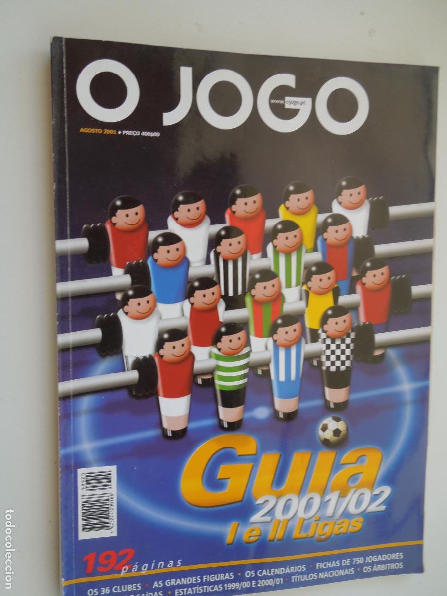 Collectionnisme sportif: O JOGO GUIA LIGA 2001-2002 192 PAGINAS - AGOSTO 2001