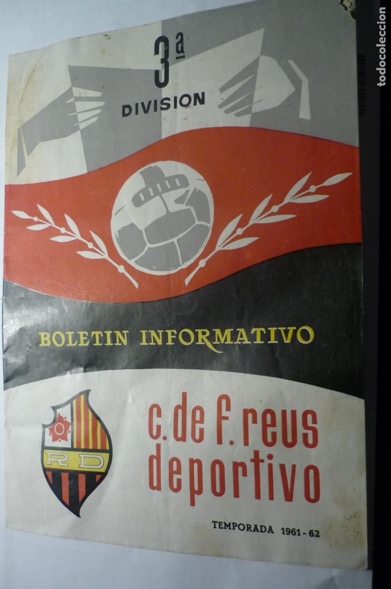 Coleccionismo deportivo: boletin futbol reus deport.temporada 1961-62 num.15 articulos-publicidad-fotos 16 pag