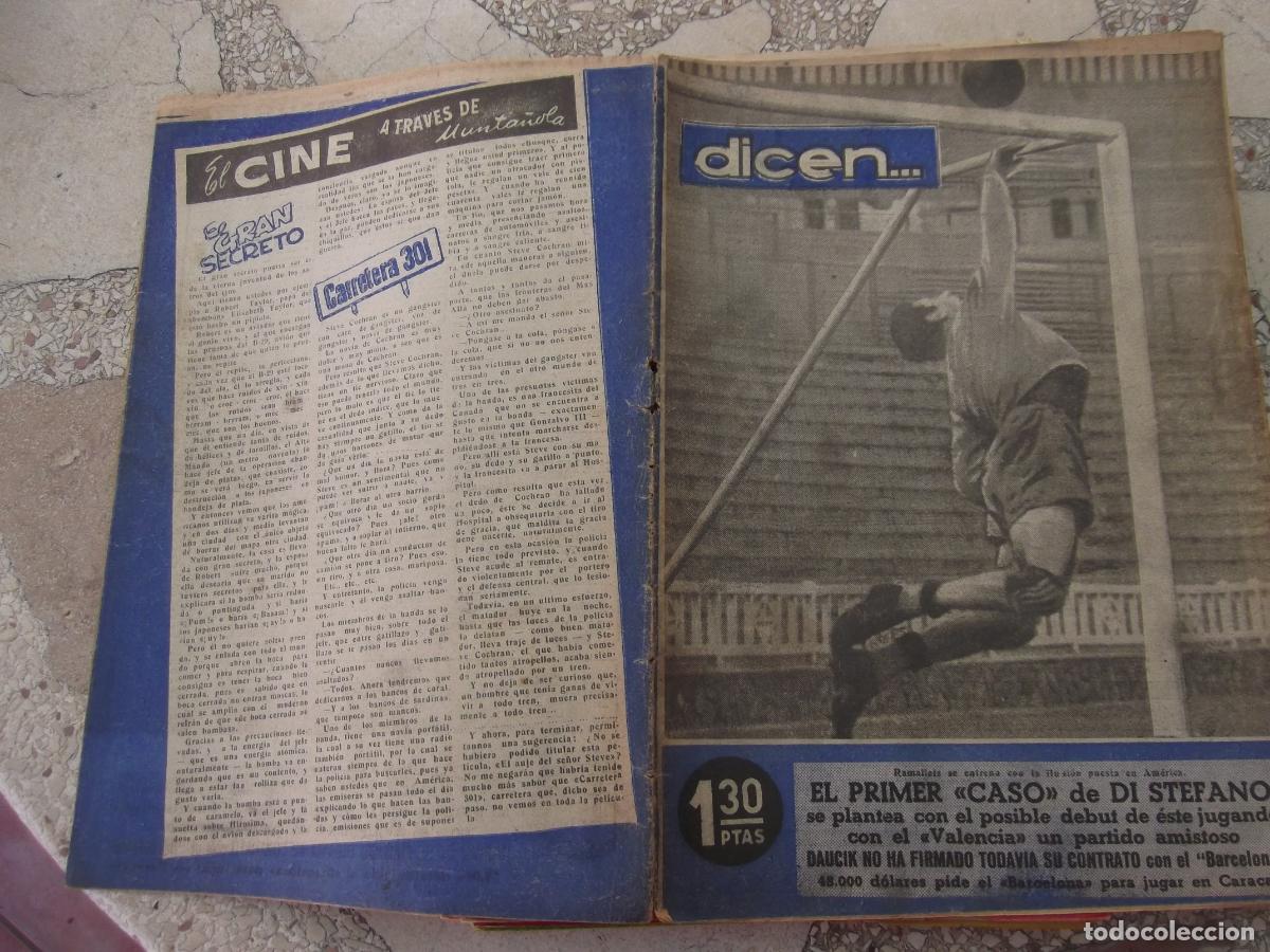 Sports collectibles: dicen... n&ordm; 40, 1953, 16 paginas, el primer caso de di stefano