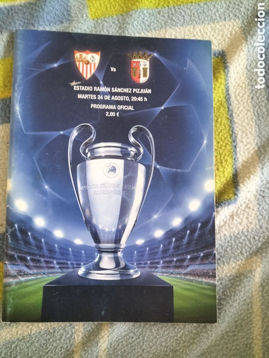 Sports collectibles: Guia Sevilla FC-Sporting Braga 2010/11