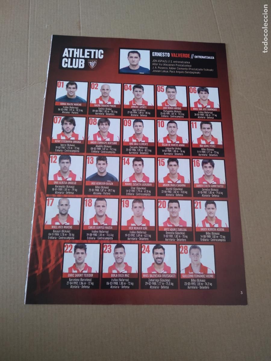 Coleccionismo deportivo: HOJA REVISTA ATHLETIC CLUB BILBAO PUBLICIDAD SEAT EQUIPO PLANTILLA