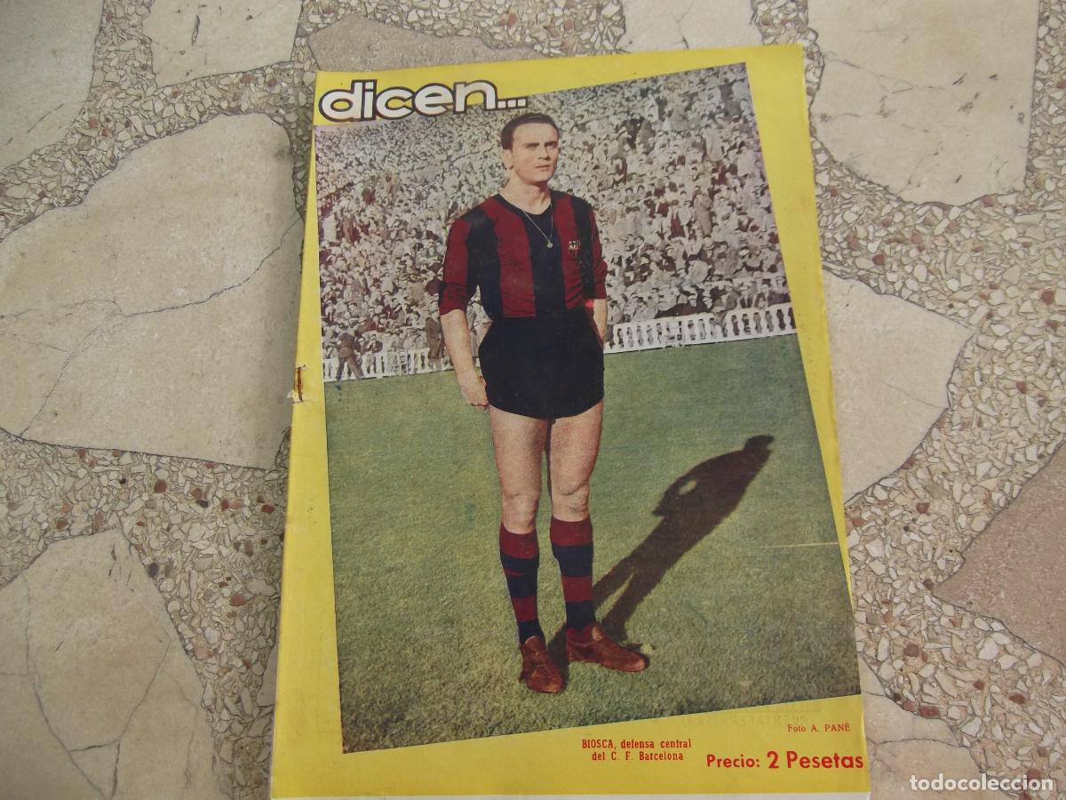 Collectionnisme sportif: dicen...n&ordm; 189, 1956, biosca, el cine a traves de munta&ntilde;ola
