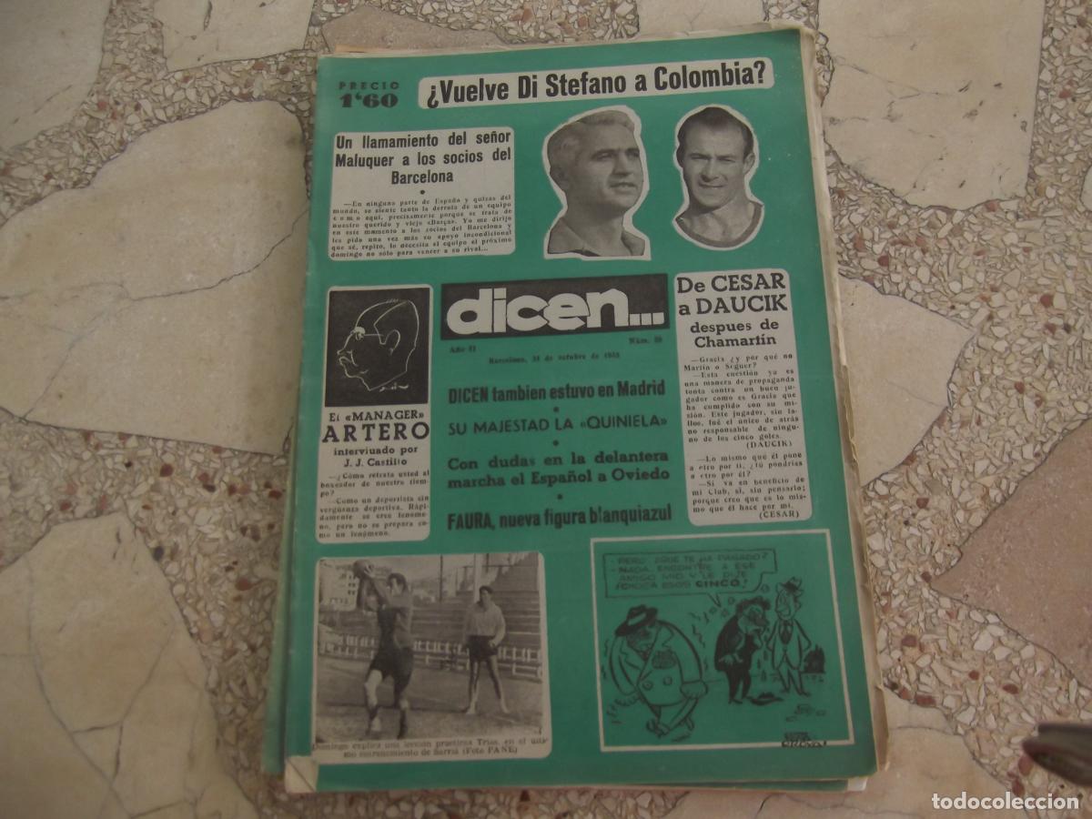 Sports collectibles: dicen...n&ordm; 59, 1953, el cine a traves de munta&ntilde;ola, &iquest;vuelve di stefano a colombia
