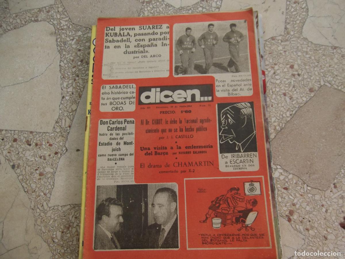 Sports collectibles: dicen...n&ordm; 72, 1954, el cine a traves de munta&ntilde;ola,