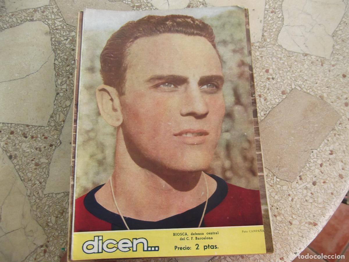 Sports collectibles: dicen... n&ordm; 151, 1955, bioscas defensa central, el cine a traves de munta&ntilde;ola 24 paginas