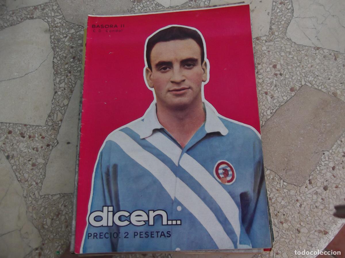 Sports collectibles: dicen... n&ordm; 208, 1956, basora II, c.d. condal , el cine a traves de munta&ntilde;ola, 24 paginas