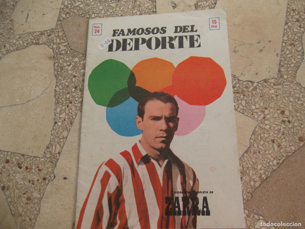 Sports collectibles: fasciculo, famosos del deporte n&ordm; 24, zarra, 24 paginas, 1969, iberico europea de ediciones ,s.a