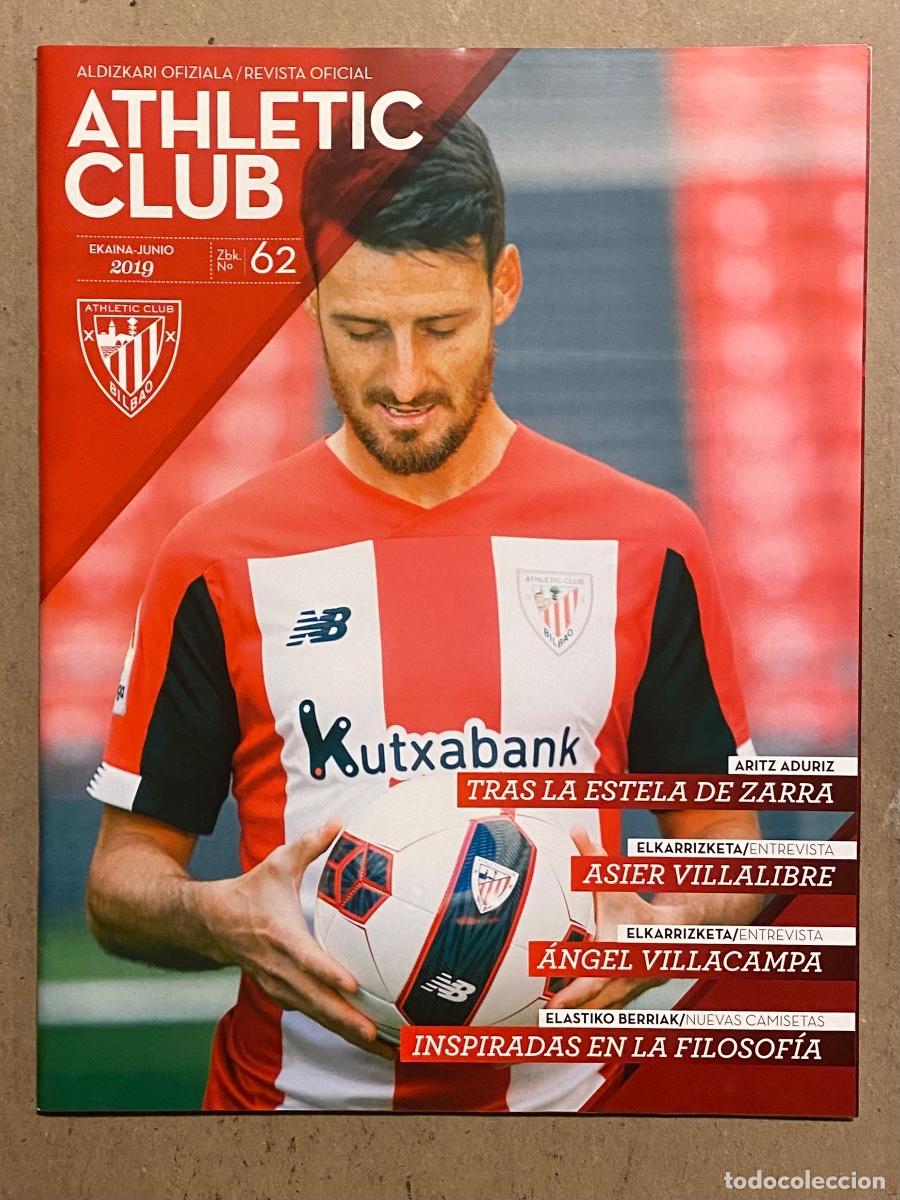 Collezionismo sportivo: ATHLETIC CLUB DE BILBAO N&deg; 62 (2019).REVISTA OFICIAL. ARITZ ADURIZ TRAS LA ESTELA DE ZARRA, ASIER VI