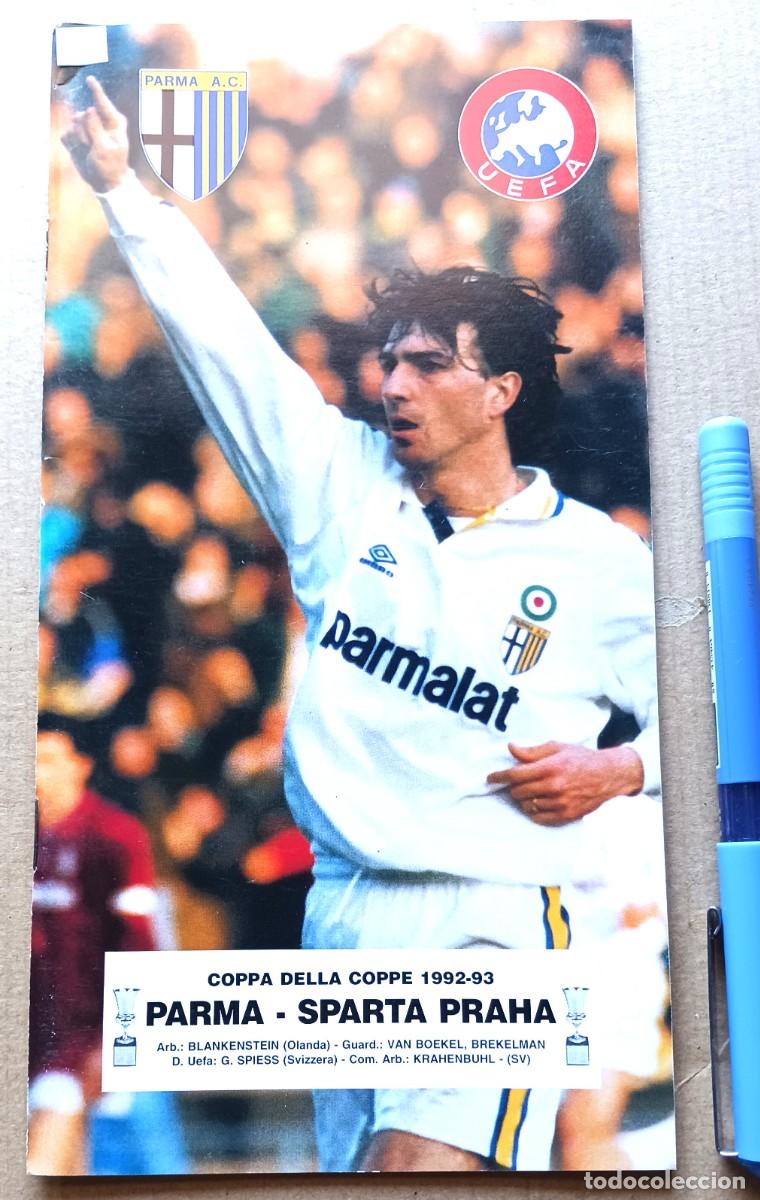 Sammelleidenschaft Sport: AC PARMA &ndash; SPARTA PRAGA PRAHA CUP WINNERS CUP 1992-93 12x23 32 PGS PROGRAMA MAGAZINE REVISTA R381