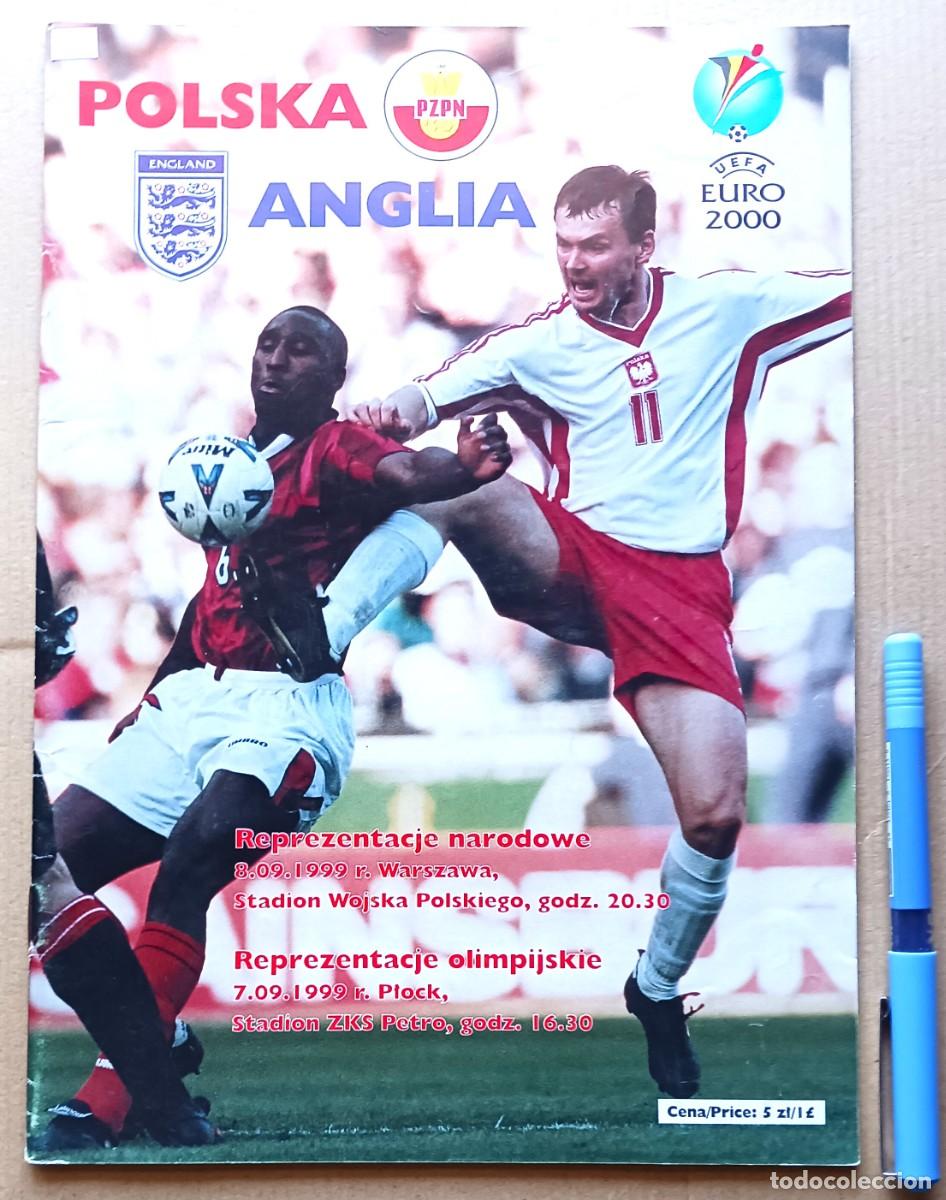 Sammelleidenschaft Sport: POLONIA &ndash; INGLATERRA POLSKA ENGLAND FOR EURO CUP 2000 21x30 32 PGS PROGRAMA MAGAZINE REVISTA R382