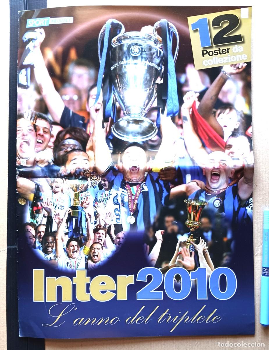 Colecionismo desportivo: SPORT MEDIASET INTER 2010 MILAN MILANO CAMPEONI TRIPLETE OFICIAL REVISTA 12 POSTERS MAGAZINE R61