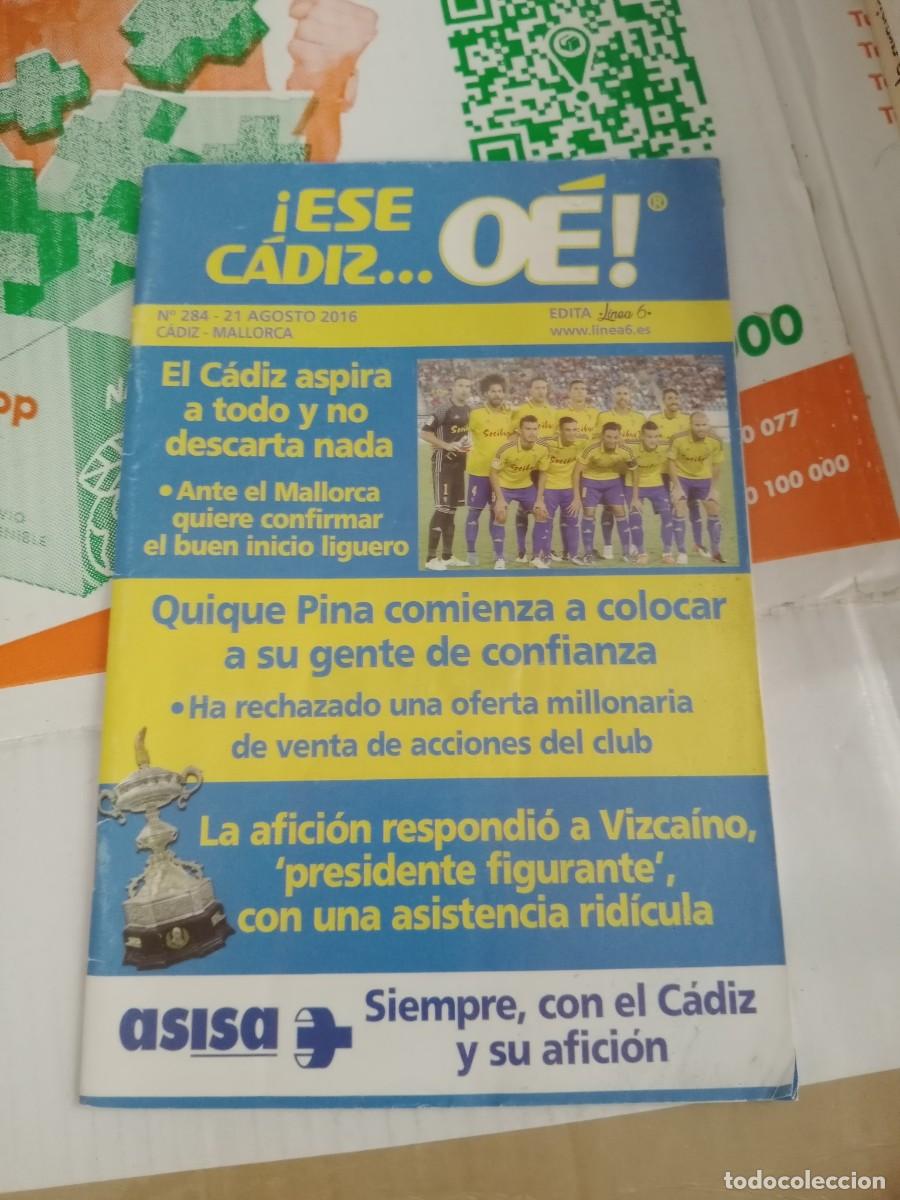 Sammelleidenschaft Sport: TOP-02 REVISTA DE FUTBOL ESE CADIZ OE PARTIDO CADIZ MALLORCA DE 2016