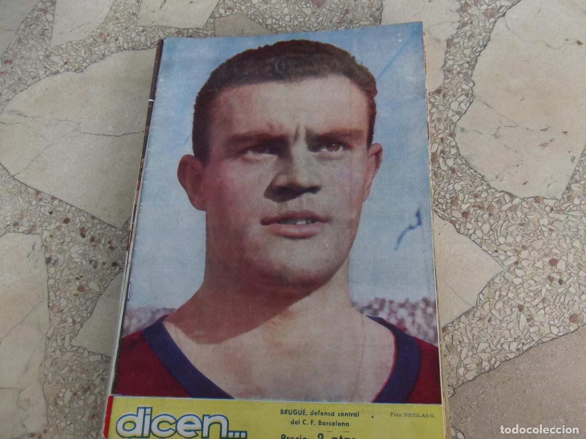Sports collectibles: dicen... n&ordm; 108, 1954, brugue defensa, el sr. bote, jose saura, andres prieto