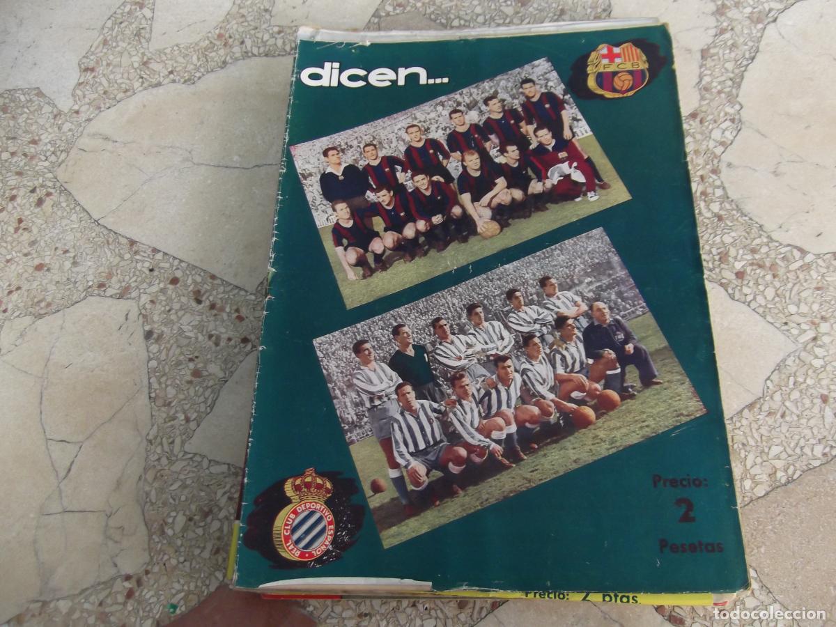 Coleccionismo deportivo: dicen... n&ordm; 170, 1955, bar&ccedil;a y espa&ntilde;ol, figura de la semana el socio, marchetti,