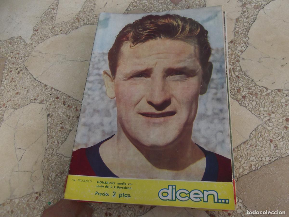Sports collectibles: dicen... n&ordm; 117, 1954, golzalvo, marcel domingo, jose maria ceballos, escola, mandi,