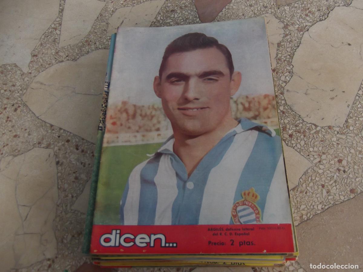 Collezionismo sportivo: dicen... n&ordm; 127, 1955, argiles, el nuevo campo del bar&ccedil;a, boxeador hernandez, alejandro scopelli