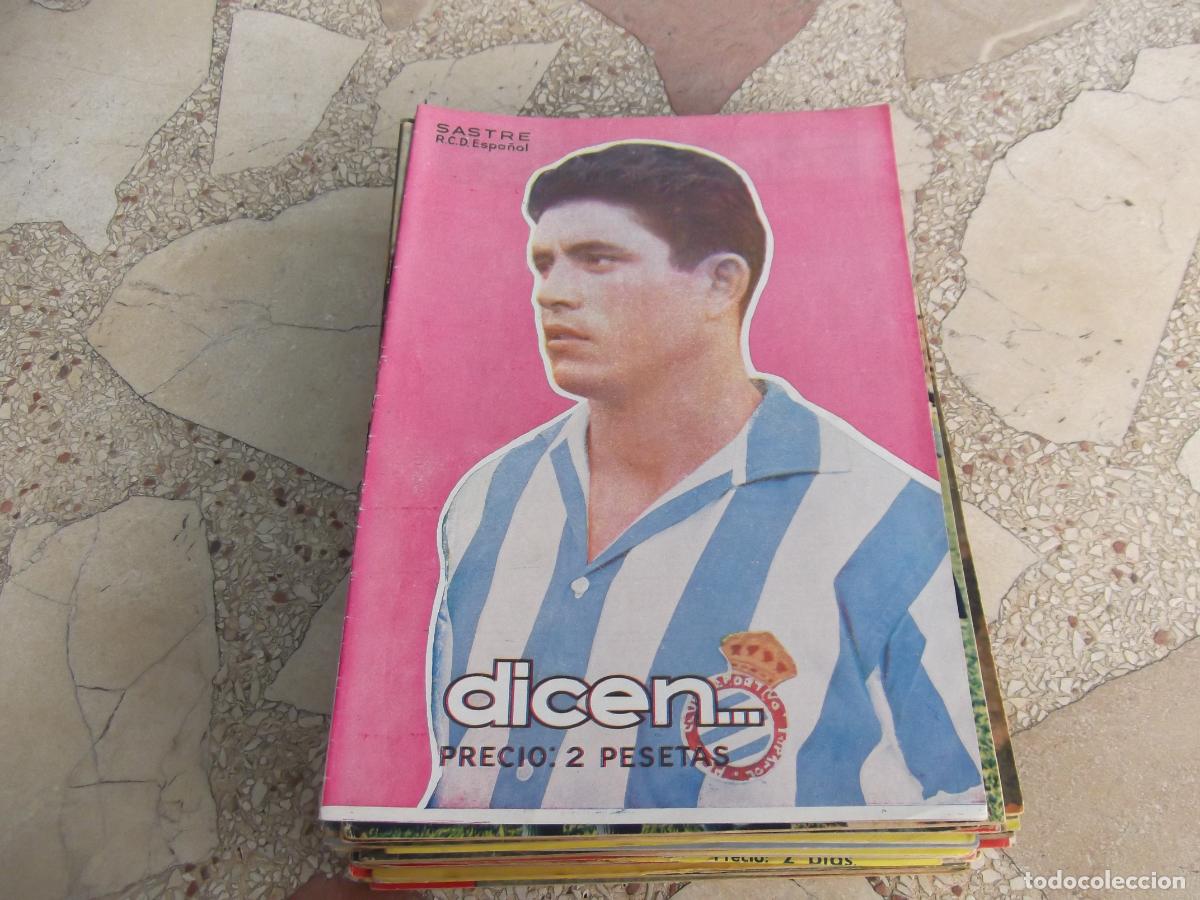 Collezionismo sportivo: dicen... n&ordm; 214, 1956, sastre,juanito alonso, rial, zamora, vilchez,