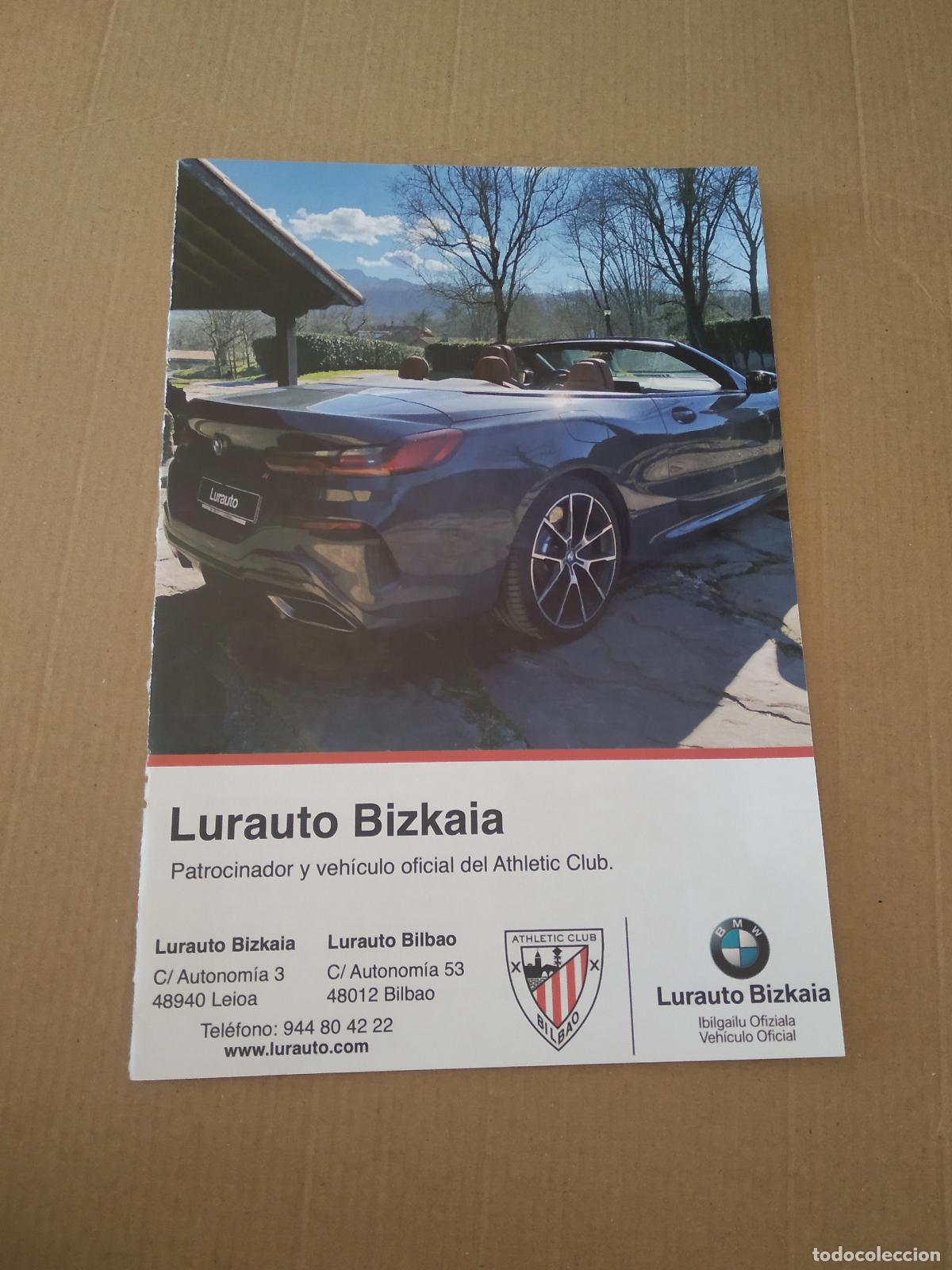Coleccionismo deportivo: HOJA REVISTA ATHLETIC CLUB BILBAO PUBLICIDAD BMW HERNANDEZ HERNANDEZ YURI