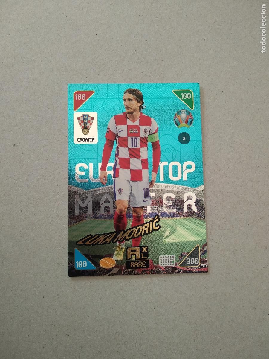 Coleccionismo deportivo: 2 MODRIC CROACIA TOP MASTER CROMO FUTBOL PANINI ADRENALYN EURO 2020 EUROCOPA KICK OFF 2021