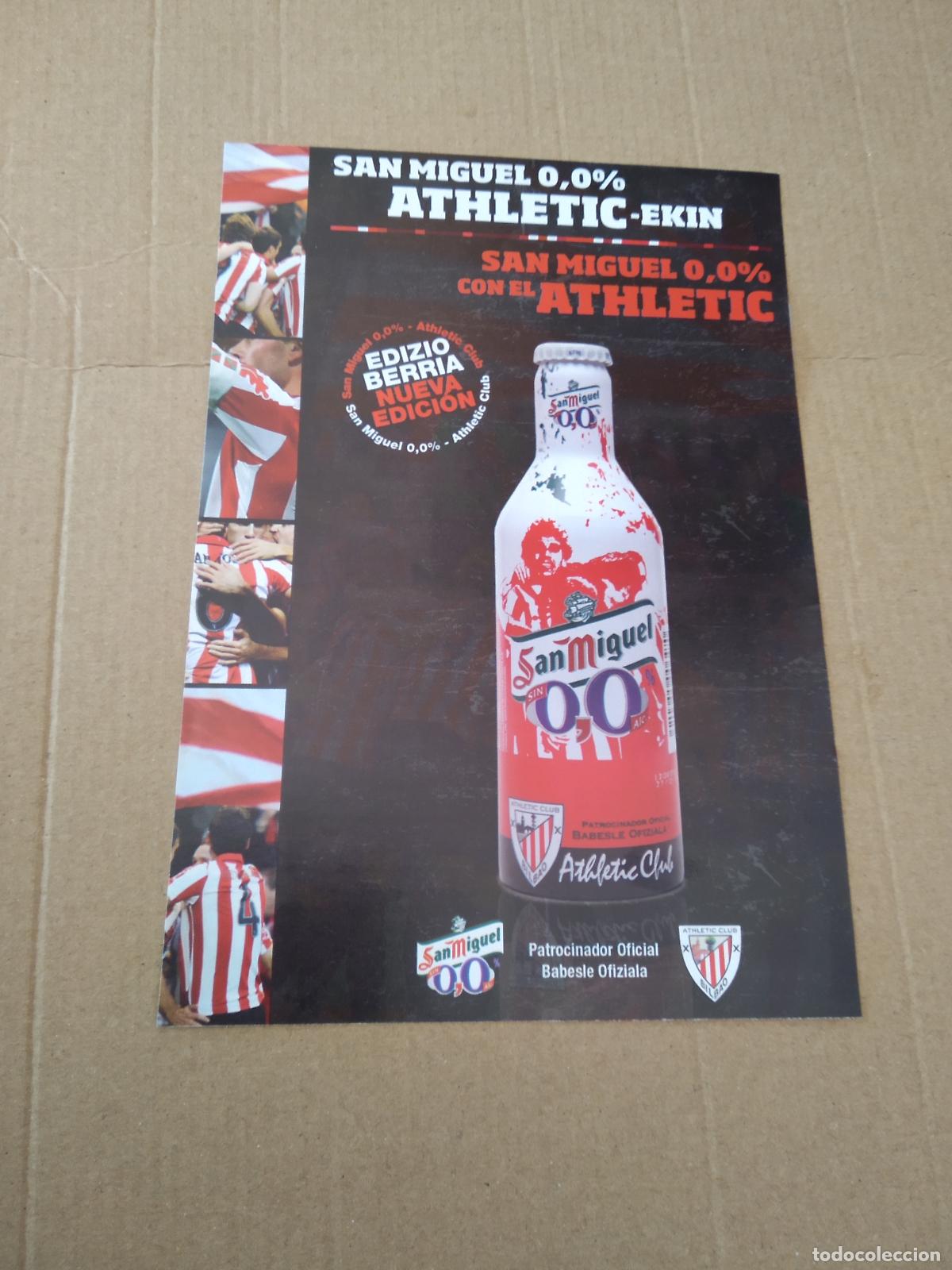 Coleccionismo deportivo: HOJA REVISTA ATHLETIC CLUB BILBAO PUBLICIDAD SAN MIGUEL ALVAREZ IZQUIERDO MUSEO IRURETA