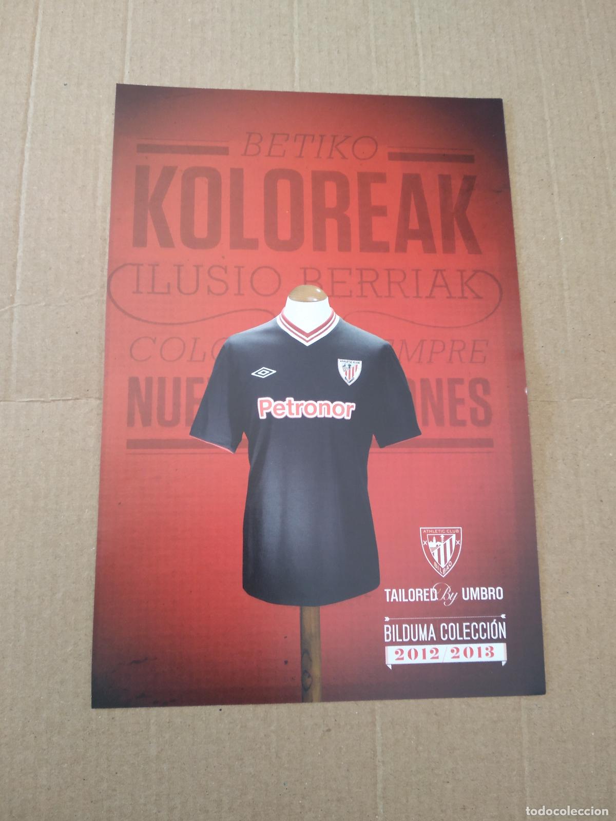 Sports collectibles: HOJA REVISTA ATHLETIC CLUB BILBAO PUBLICIDAD CAMISETA UMBRO CALENDARIO