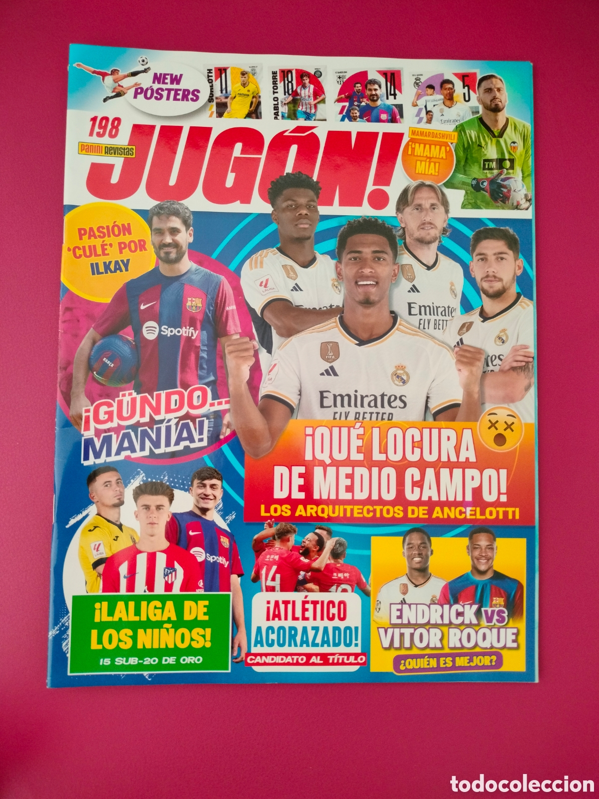 Coleccionismo deportivo: JUG&Oacute;N! 198 INCLUYE P&Oacute;STERS
