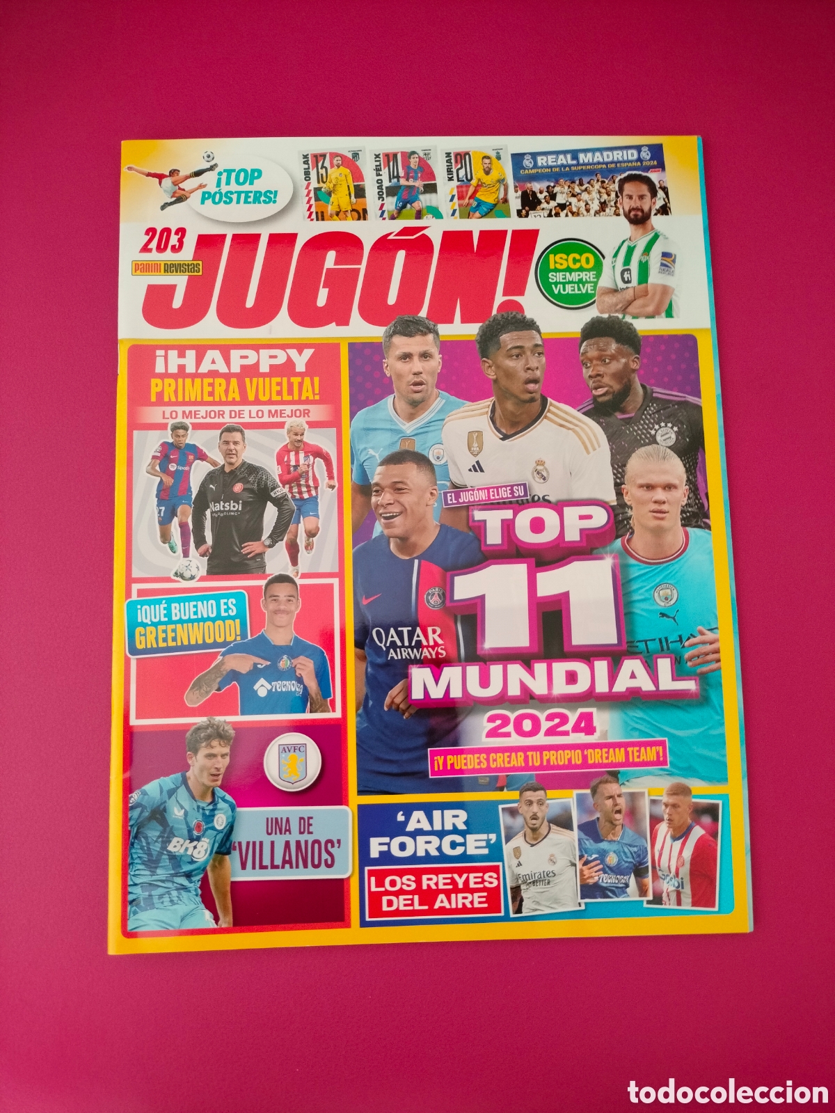 Coleccionismo deportivo: JUG&Oacute;N! 203 INCLUYE P&Oacute;STERS