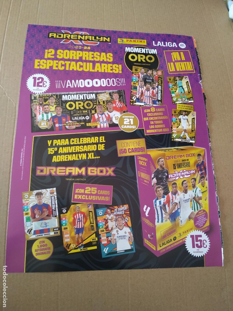 Coleccionismo deportivo: HOJA REVISTA JUGON CROMO FUTBOL PANINI ADRENALYN 23-24 CARVAJAL RODRI NICO ISCO MORATA ALEIX GARCIA