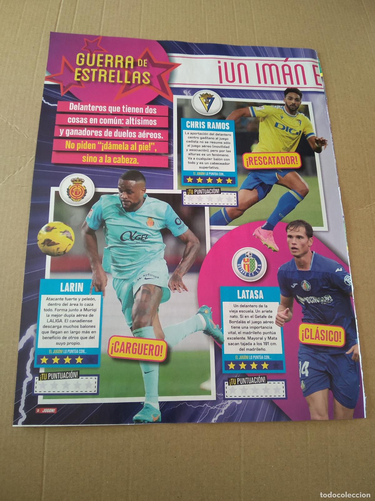 Coleccionismo deportivo: HOJA REVISTA JUGON CHRIS RAMOS LARIN LATASA SUMARIO ISCO RODRI MORATA LAMINE YAMAL NICO WILLIAMS