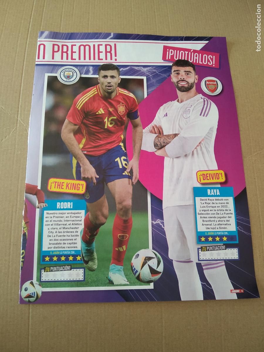 hoja revista jugon rodri raya españa equipo pla - Buy Other football ...