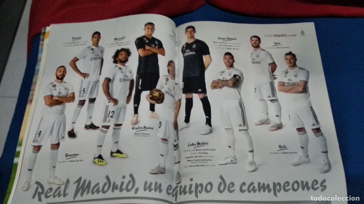 Coleccionismo deportivo: REVISTA HALA MADRID JUNIOR N&ordm; 61 /P&Oacute;STER REAL MADRID, / LUKA MODRIC BAL&Oacute;N DE ORO 2018