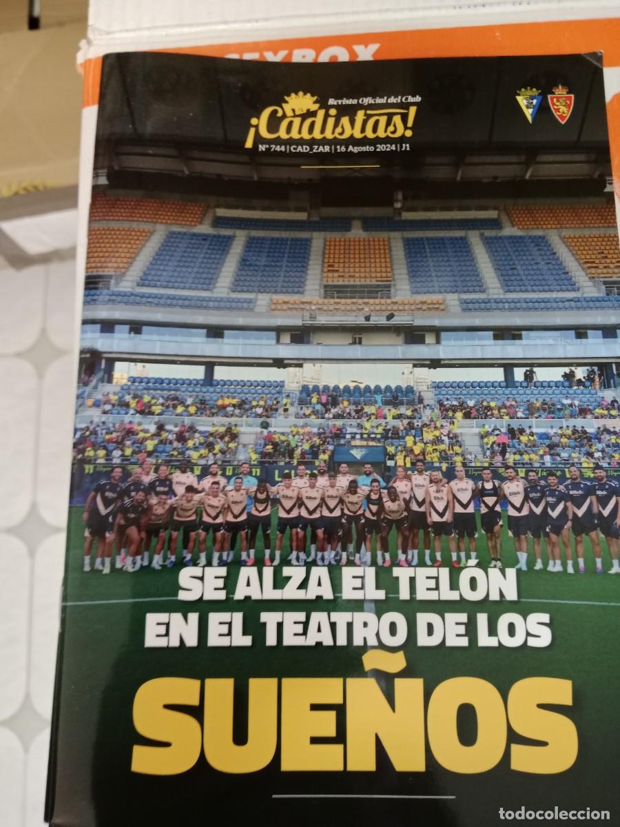 Collectionnisme sportif: CU-02 LIBRO REVISTA DE FUTBOL CADIZ ZARAGOZA 2024
