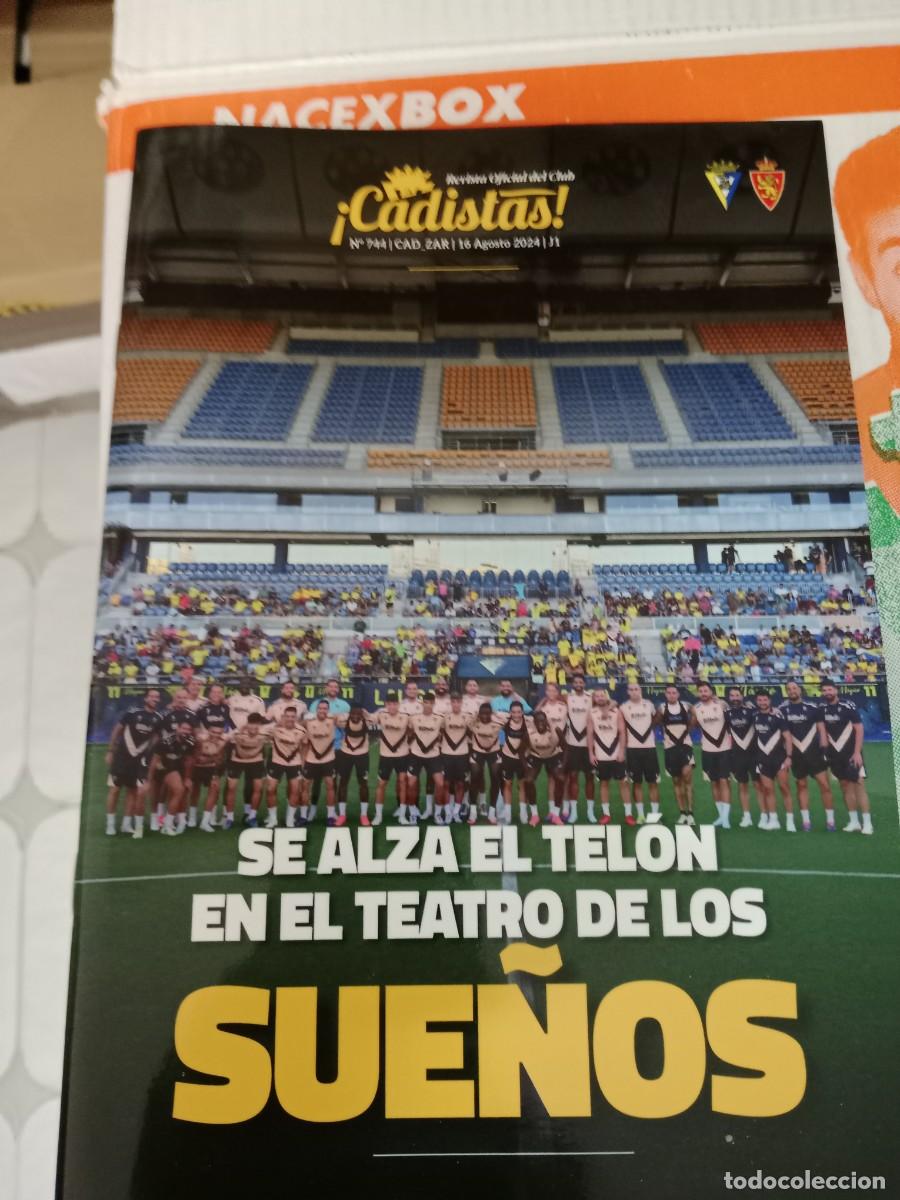Collectionnisme sportif: CU-02 LIBRO REVISTA DE FUTBOL CADIZ ZARAGOZA 2024