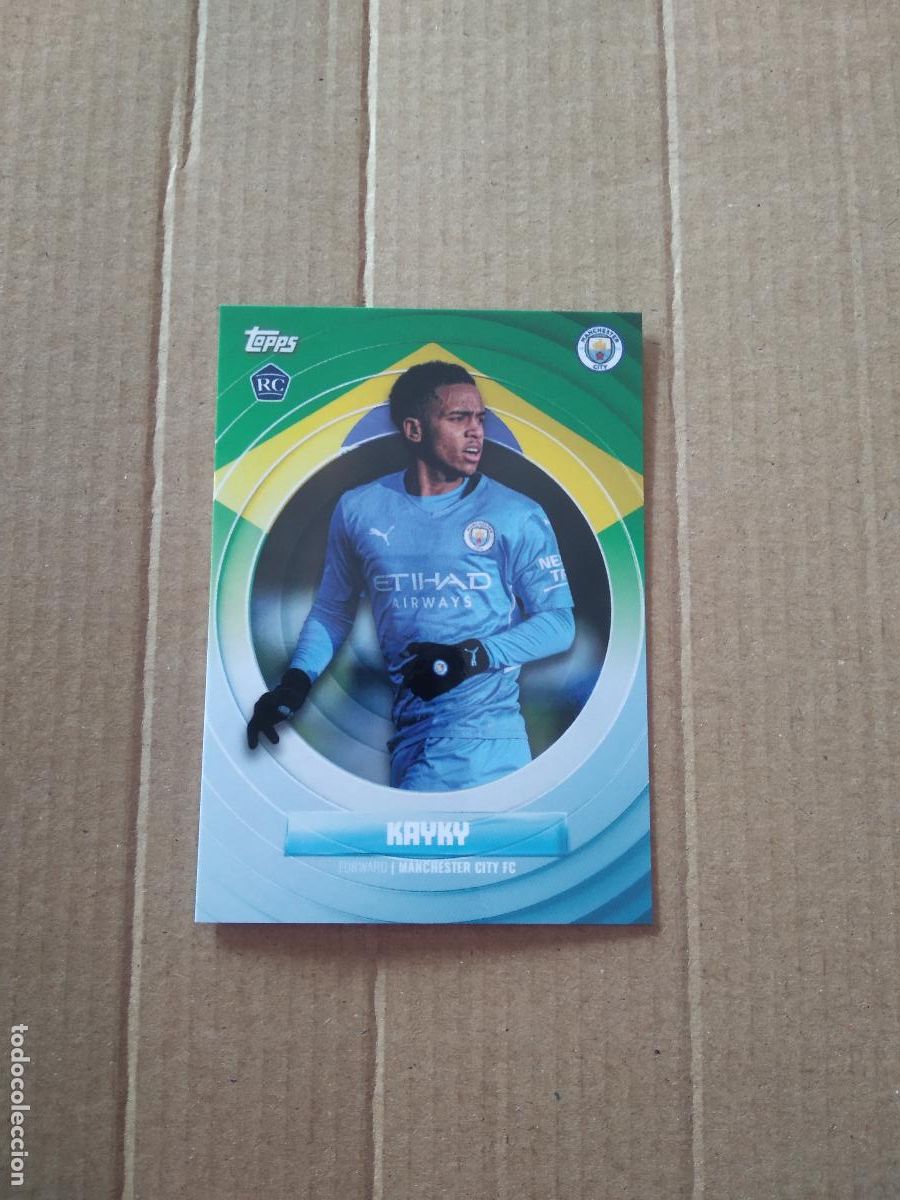 Sports collectibles: KAYKY MANCHESTER CITY CROMO TARJETA FUTBOL TOPPS 2022