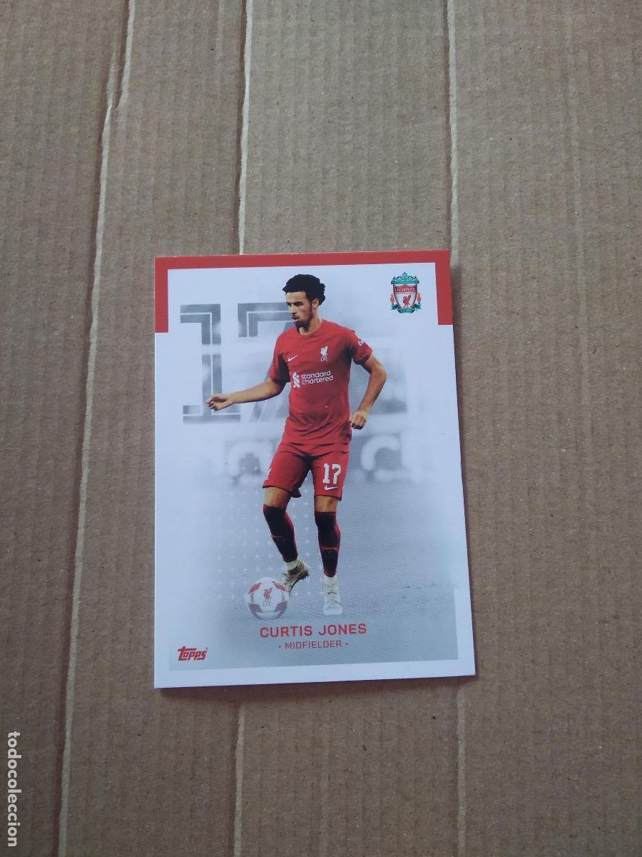 Colecionismo desportivo: 9 CURTIS JONES LIVERPOOL CROMO TARJETA FUTBOL TOPPS 2023