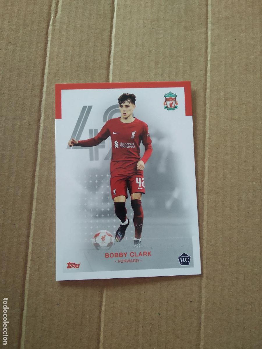 Sports collectibles: 22 BOBBY CLARK LIVERPOOL CROMO TARJETA FUTBOL TOPPS 2023