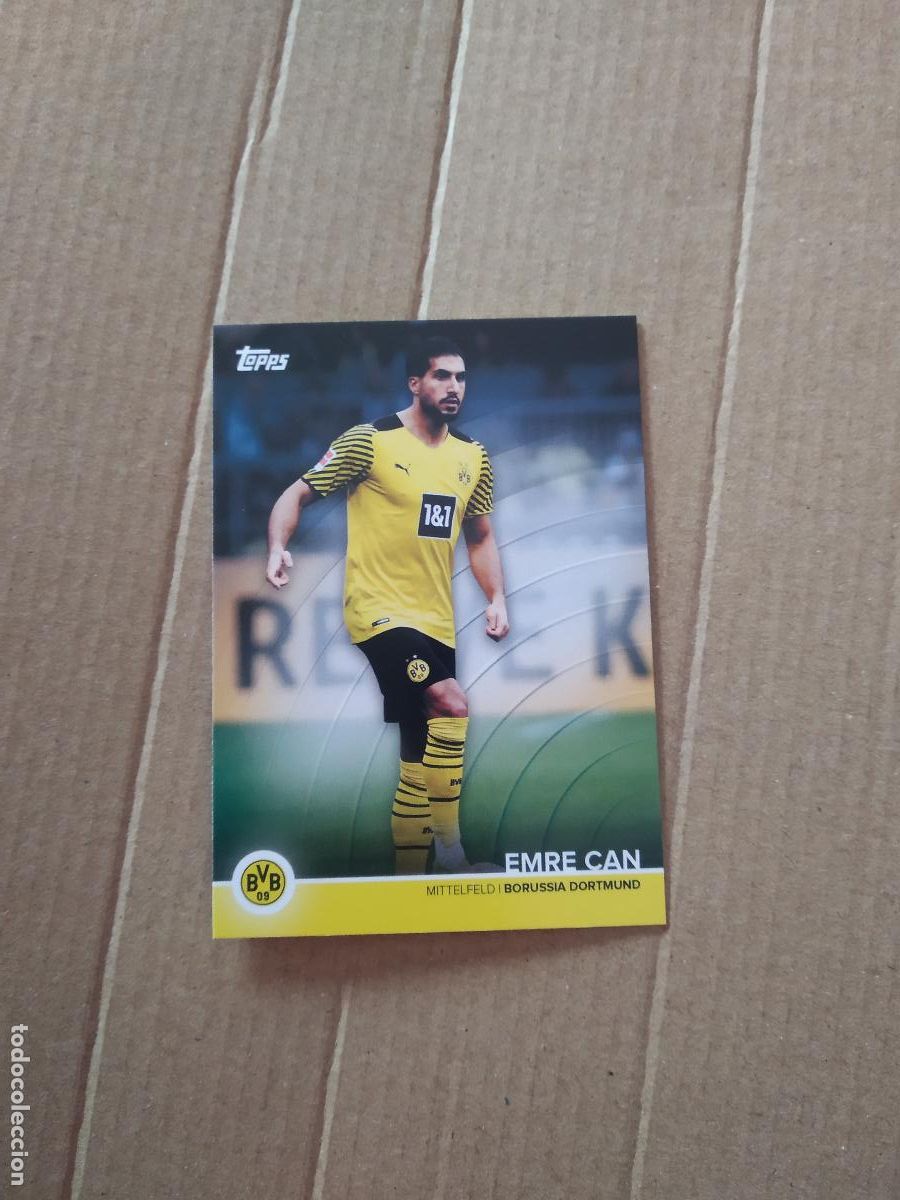 Coleccionismo deportivo: EMRE CAN BORUSSIA DORTMUND CROMO TARJETA FUTBOL TOPPS 2023
