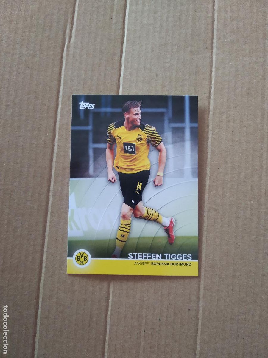 Sports collectibles: STEFFEN TIGGES BORUSSIA DORTMUND CROMO TARJETA FUTBOL TOPPS 2023