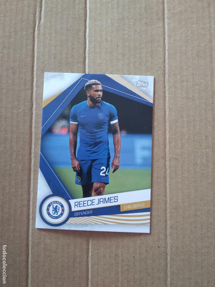 Coleccionismo deportivo: REECE JAMES CHELSEA CROMO TARJETA FUTBOL TOPPS 2023