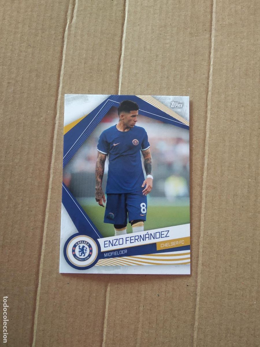 Sports collectibles: ENZO FERNANDEZ CHELSEA CROMO TARJETA FUTBOL TOPPS 2023