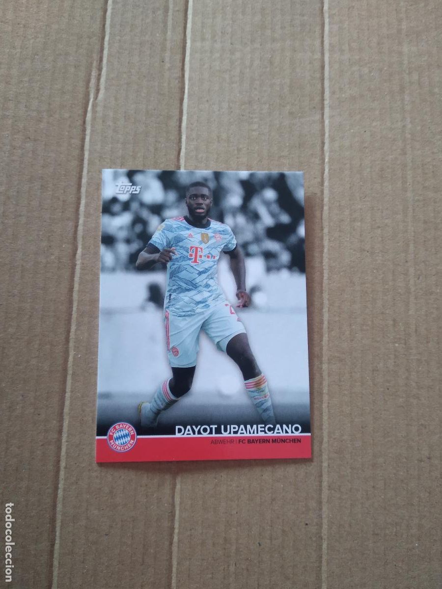 Collectionnisme sportif: UPAMECANO BAYERN MUNICH CROMO TARJETA FUTBOL TOPPS 2021