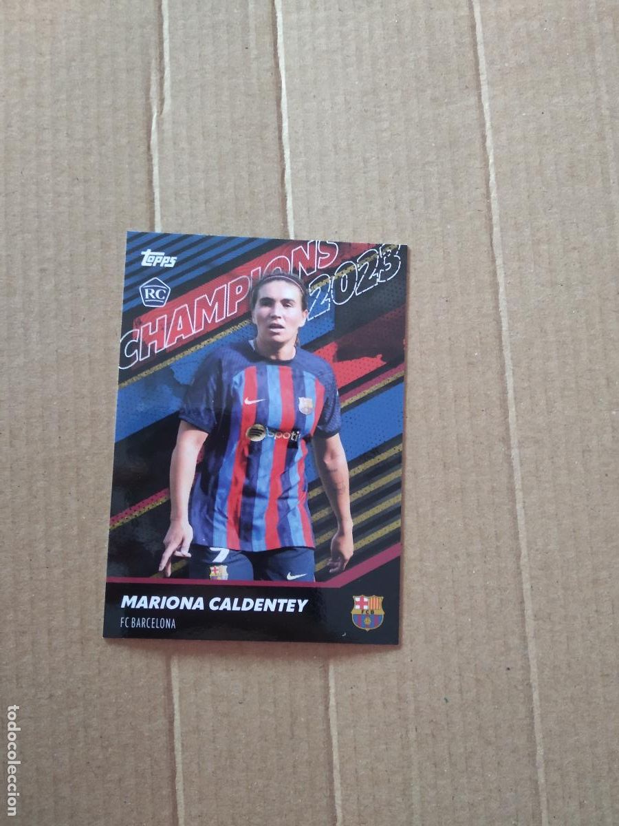 Colecionismo desportivo: MARIONA CALDENTEY BAR&Ccedil;A BARCELONA FEMENINO TARJETA CROMO FUTBOL TOPPS 2022-2023 WOMEN 22-231