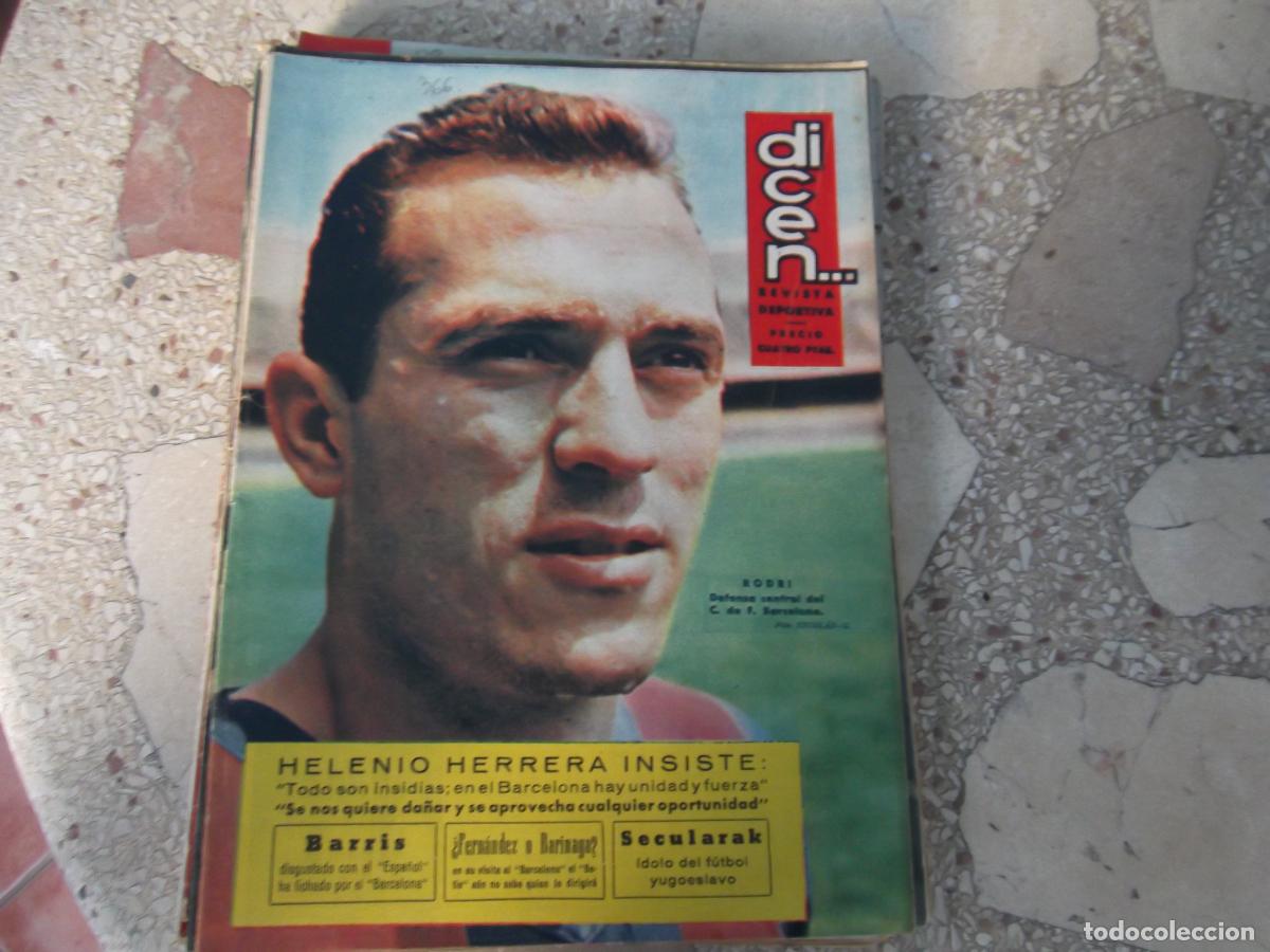 Sports collectibles: dicen.... n&ordm; 366, 1959, portada rodri, h.h,barris,secularak, paulino uzcudun, kocsis