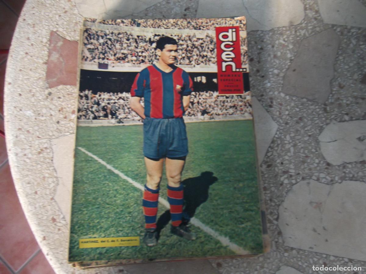 Sports collectibles: dicen.... n&ordm; 335, 1959, portada martinez del bar&ccedil;a, daucik, vilchez, balmanya, flotats