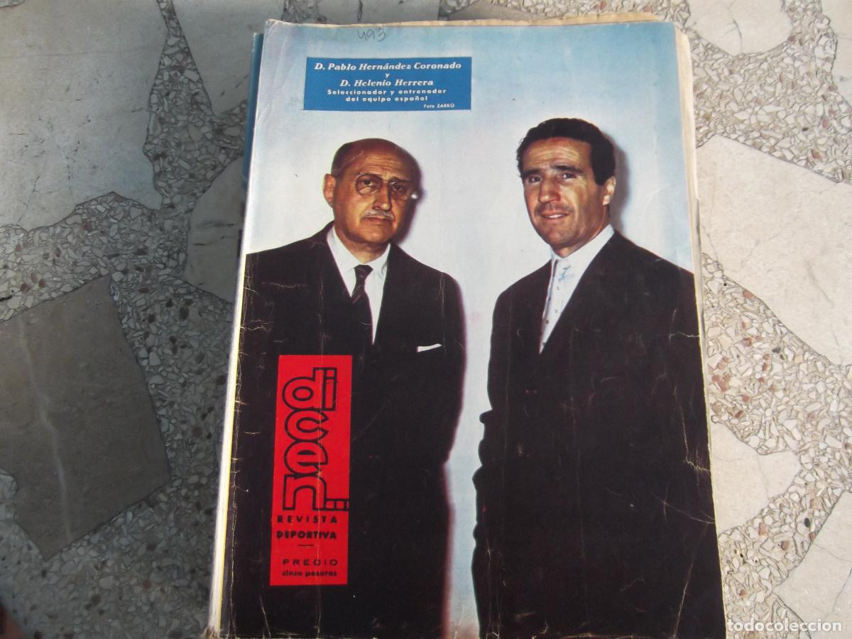 Collezionismo sportivo: dicen...n&ordm; 493, 1962, portada h.h y pablo hernandez coronado, scopelli, pepe espada, manuel santana