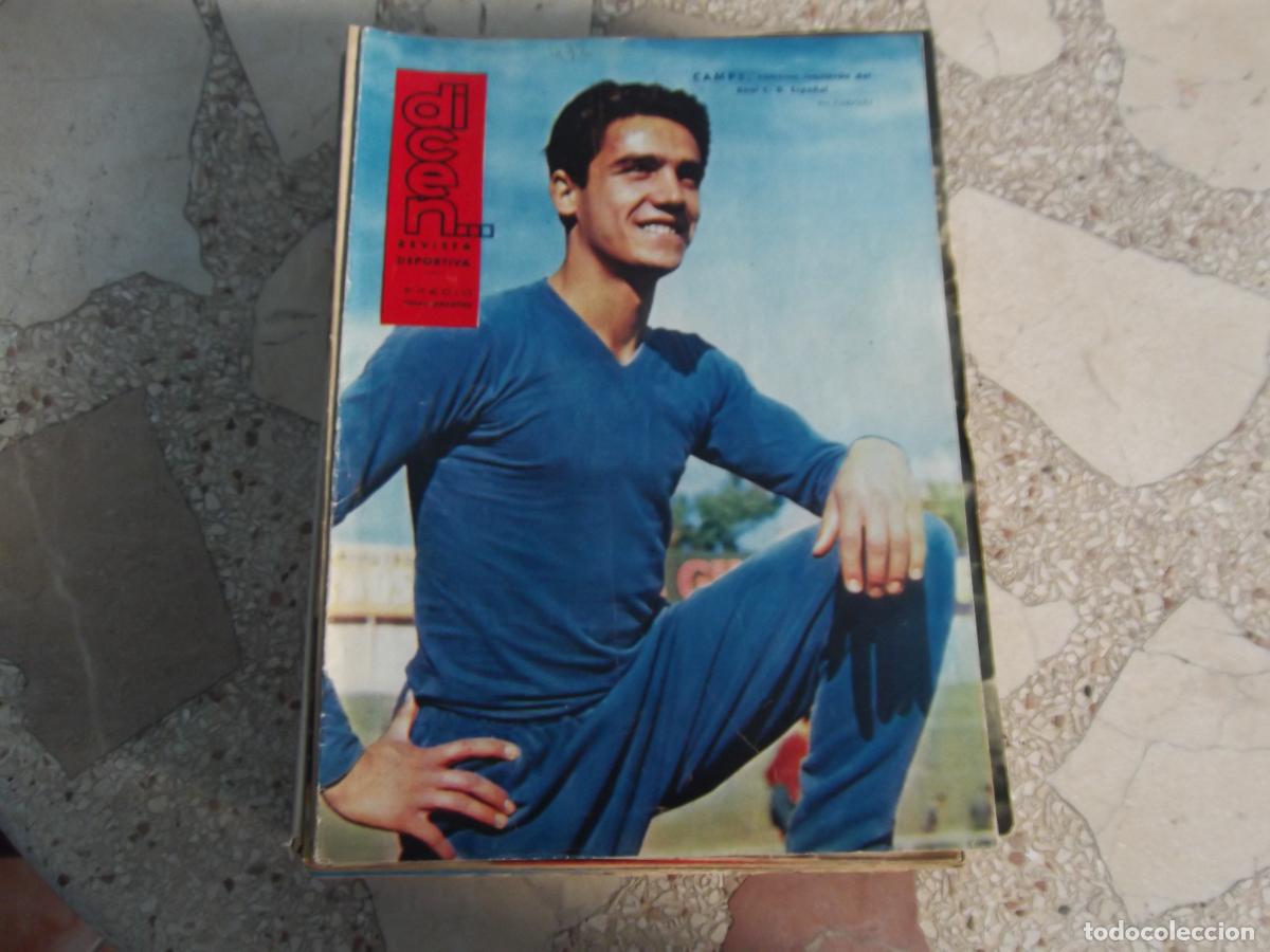 Sports collectibles: dicen...n&ordm; 432, 1961, portada capms del espa&ntilde;ol, contraportada c.d.europa, medinabeitia, murtra