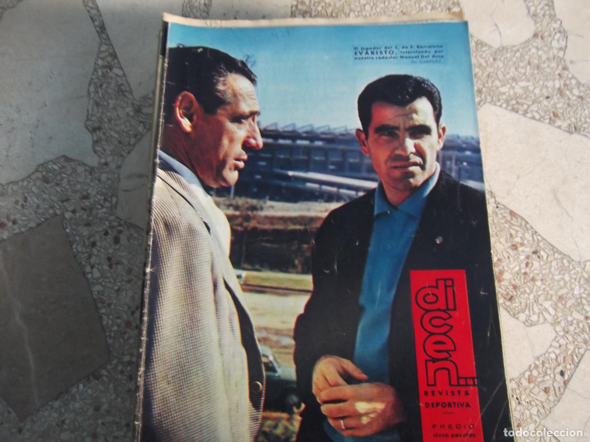 Sports collectibles: dicen...n&ordm; 429, 1961, portada evaristo del bar&ccedil;a, contraportada c.d.puigreig, francisco roman,kocsis