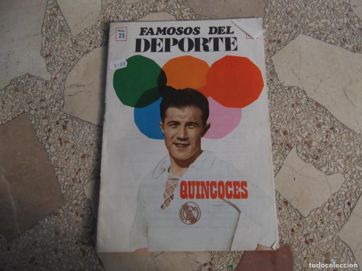 Sports collectibles: famosos del deporte n&ordm; 23, quincoces, 22 paginas, con fotos ,1969