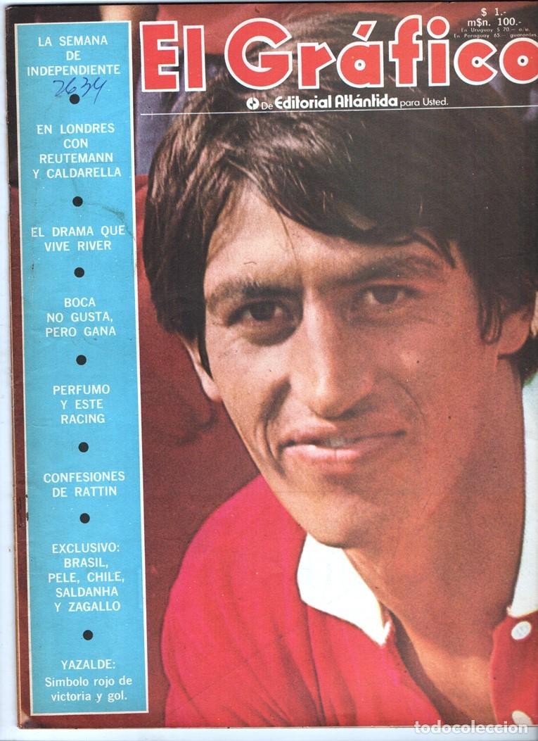 Collezionismo sportivo: 1970 EL GRAFICO # 2634 REUTEMANN RATTIN BRASIL PELE SALDANHA ZAGALLO CHIROLA YAZALDE NAT FLEISCHER