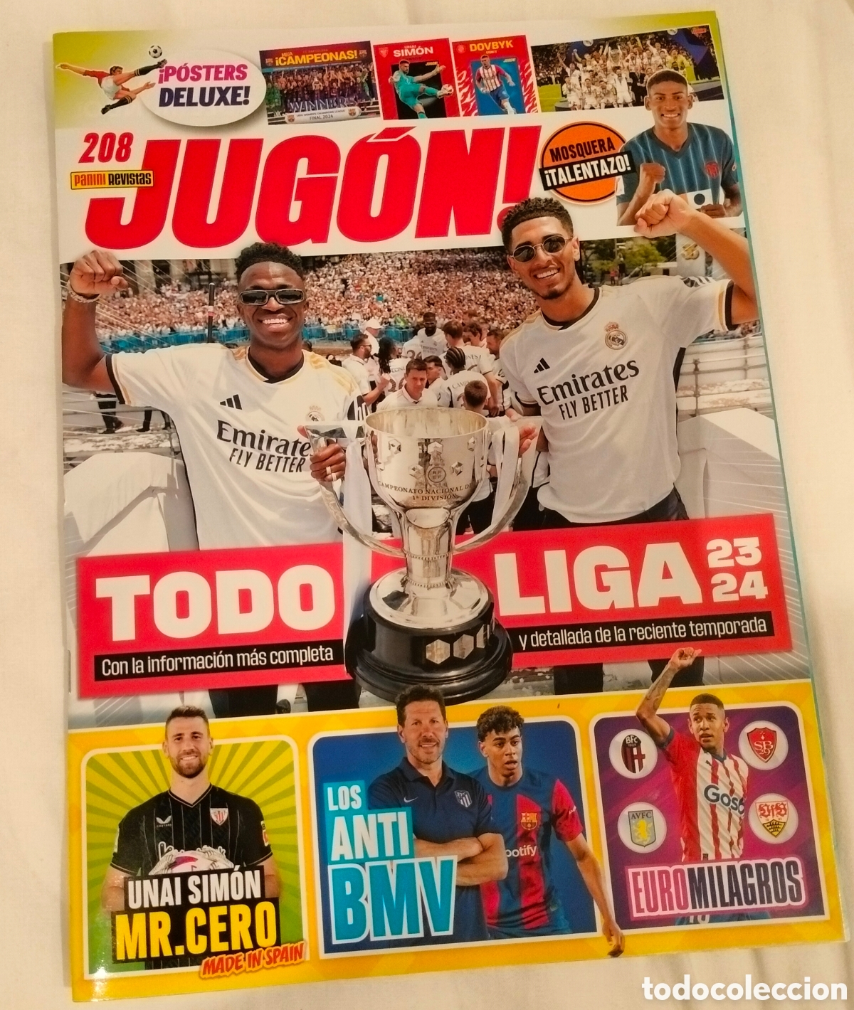 Coleccionismo deportivo: JUG&Oacute;N! 208 INCLUYE P&Oacute;STERS